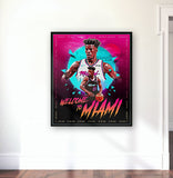 "Miami Menace" Jimmy Butler Miami Heat Poster