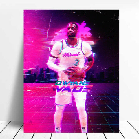 "Last Dance" Dwyane Wade Miami Heat Vice Poster